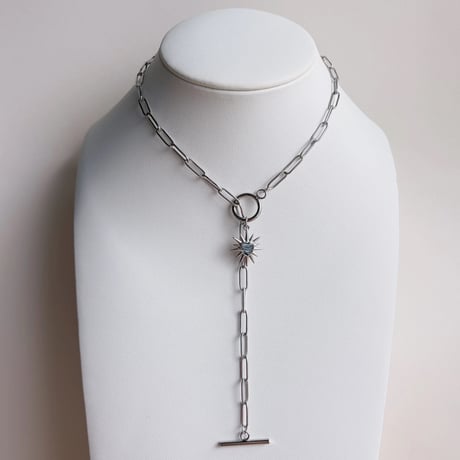 【tiill】emoji necklace - moon cross