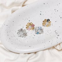 【tiill】 marble 2color flower ring