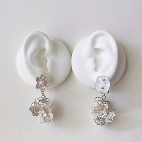 【tiill】 Liquid marble gem -  flower bouquet