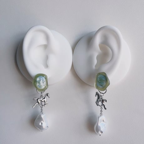 【tiill】 Liquid marble gem -  horse pearl