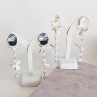 【tiill】 Liquid marble gem - pearl swan wing