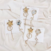 【tiill】 Marble crown - pearl flower