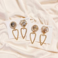 【tiill】 Marble crown - long heart