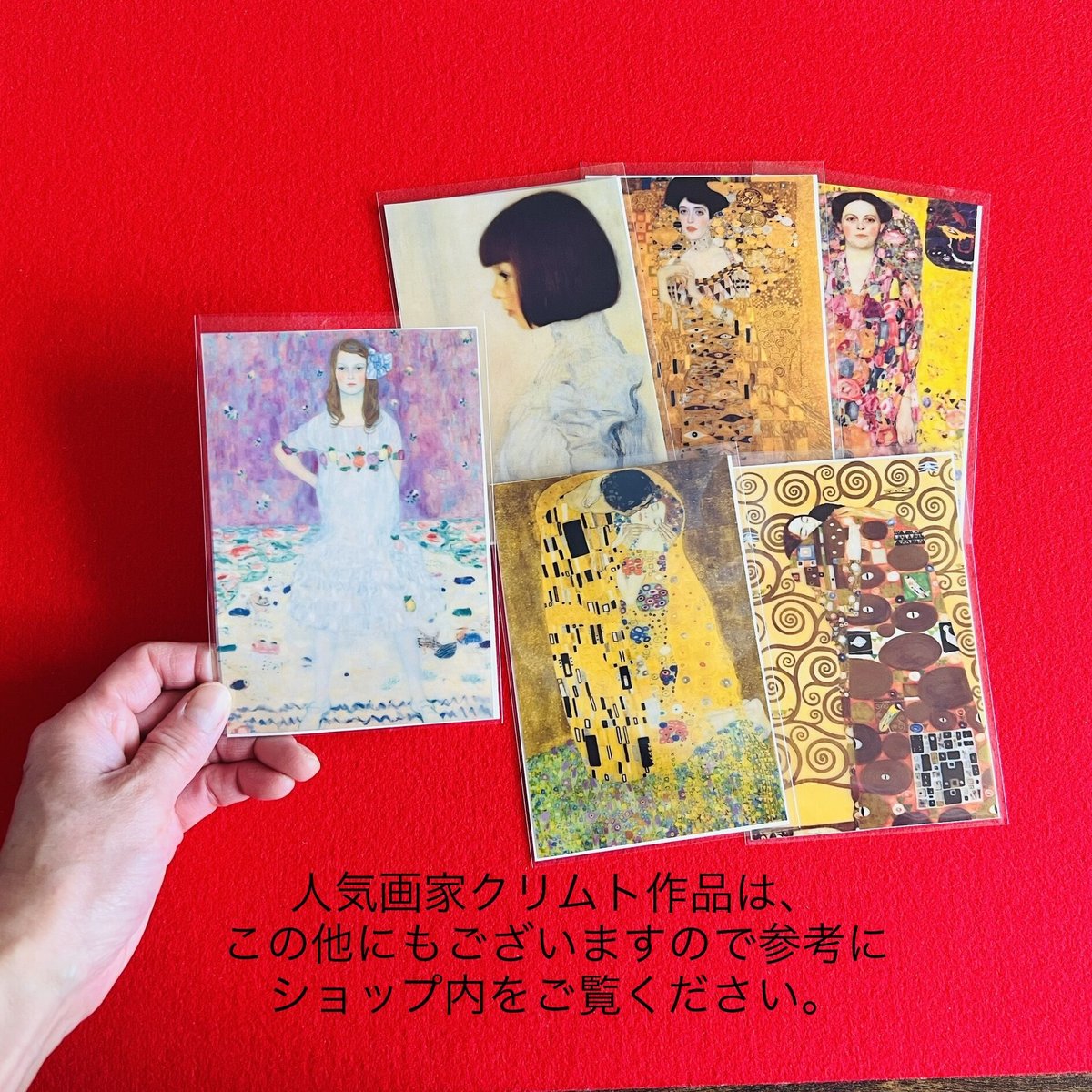クリムト画家の作品をテーマにしたマトリョーシカ クリムト画家の作品をテーマにしたマトリョーシカ （様 細かい）