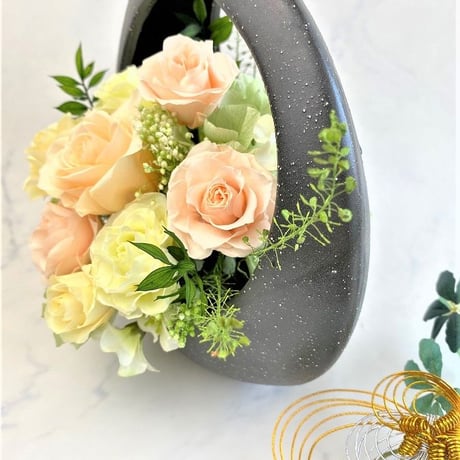 プリザーブドフラワー～寿ことぶき～陽 【クリアケース付き】お祝い誕生日記念日結婚出産新築敬老の日長寿