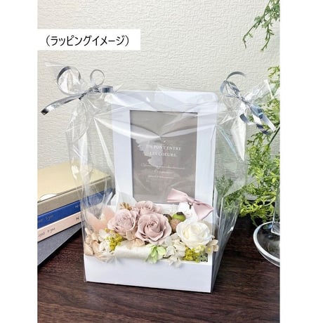 プリザーブドフラワー　フォトフレーム2way お誕生日 結婚祝い 出産祝い  新築祝い 結婚記念日  発表会 成人お祝い  母の日 定年退職 インテリア