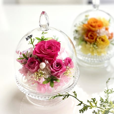 ガラスドーム ドット お誕生日プレゼント 記念日 母の日ギフト 開店開業祝い  結婚記念日 送別 定年 父の日 敬老の日 インテリア ホワイトデー