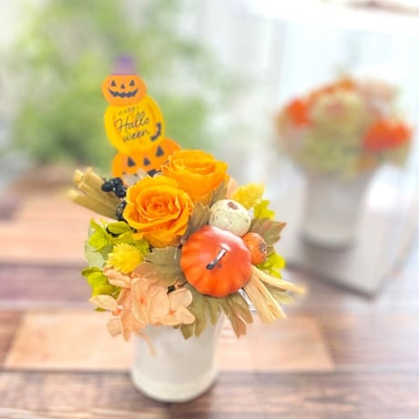 ハロウィン限定プリザーブドフラワー  お誕生日 記念日 新築祝い 開店開業 送別 退職 インテリア