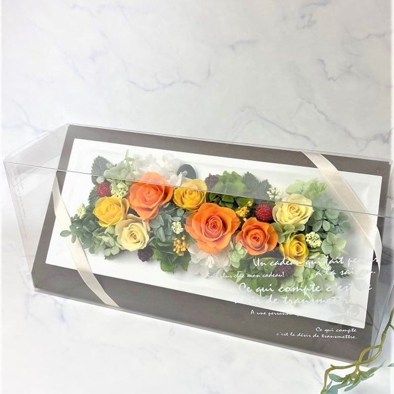 プリザーブドフラワー ウッドフレームℳ-orガーデンシリーズ