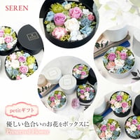 プリザーブドフラワー ボックス　ブルーネス ℙ【送料無料】お誕生日 母の日 結婚 出産 結婚 記念日  敬老の日 感謝 彼女  女性 友達 サプライズ
