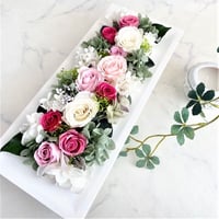 プリザーブドフラワー　ウッドフレームℳ-℘【クリアケース付き】 新築祝い 開店開業祝い 結婚祝い お誕生日 記念日 インテリア