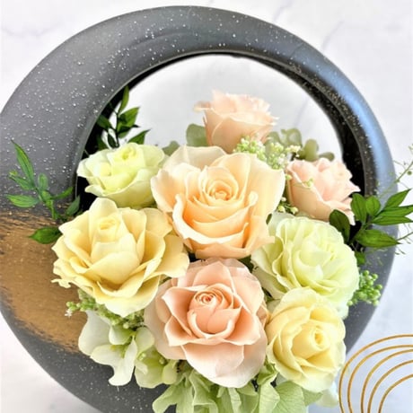 プリザーブドフラワー～寿ことぶき～陽 【クリアケース付き】お祝い誕生日記念日結婚出産新築敬老の日長寿