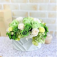 プリザーブドフラワー　PREMIUM　エテルナgreenℳ お祝い 記念日 お誕生日 結婚記念日 開店開業  就任 昇進 男性プレゼント 癒し インテリア