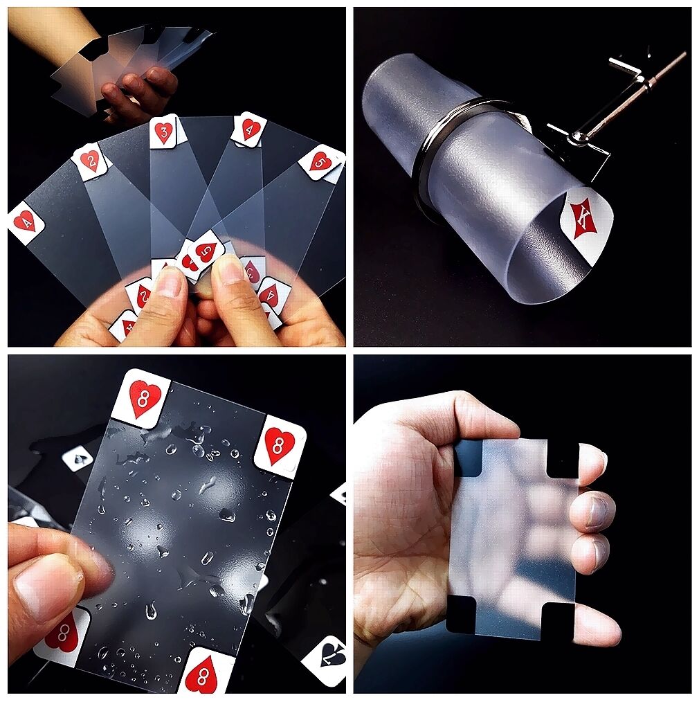 E7：透明 トランプ スケルトン カード いつものゲームも違う雰囲気に