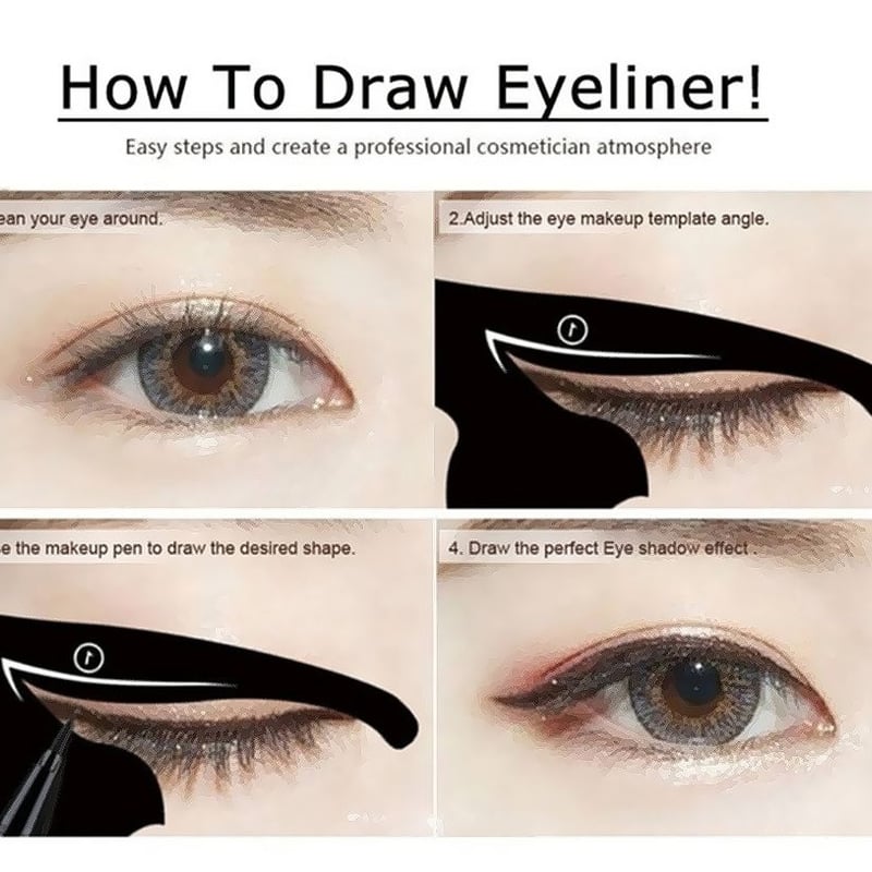 B5：アイライナー アイシャドウ アイライン ステンシルセット 2