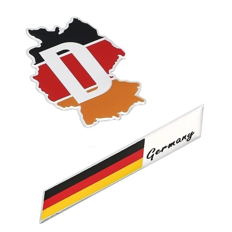 1000R エンブレム 2枚セット ドイツ国旗デザイン