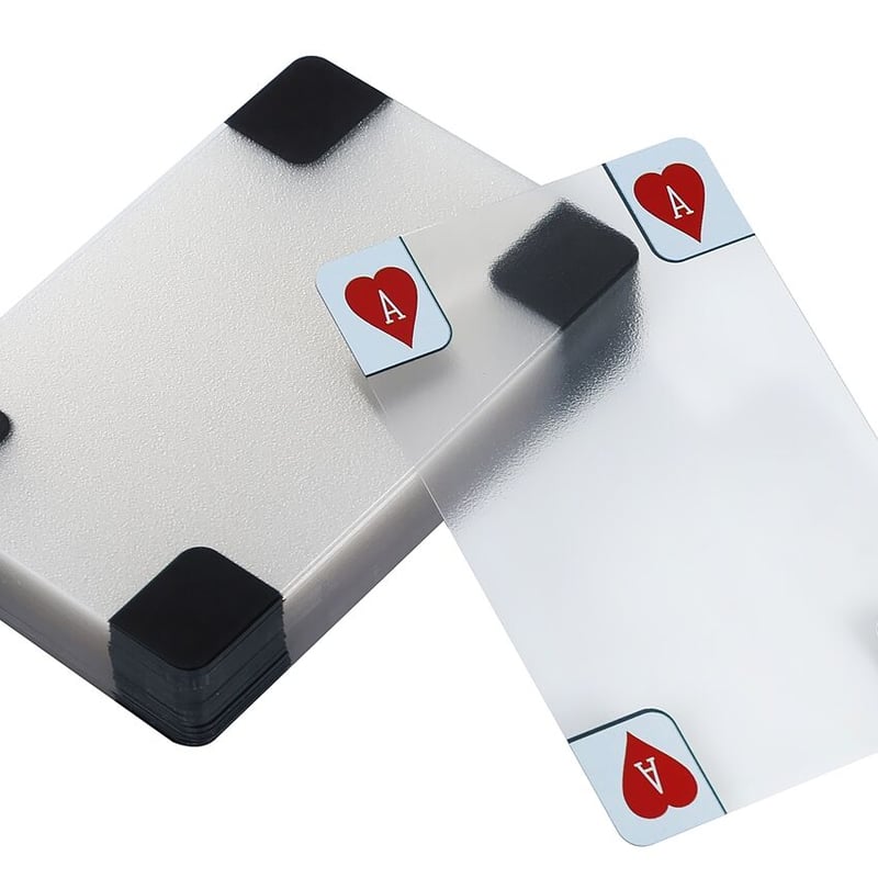 E7：透明 トランプ スケルトン カード いつものゲームも違う雰囲気に