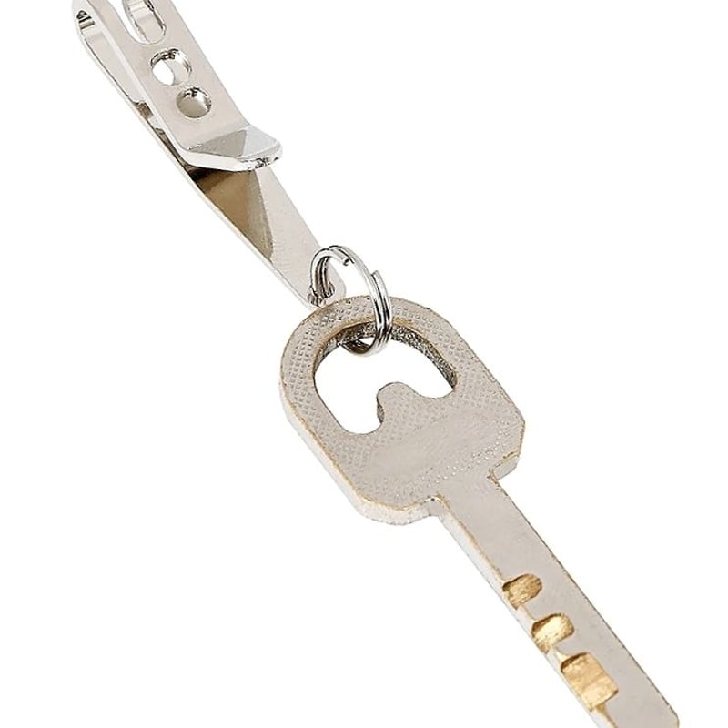 I3：ポケットクリップ キークリップ キーハンガー 鏡面仕上