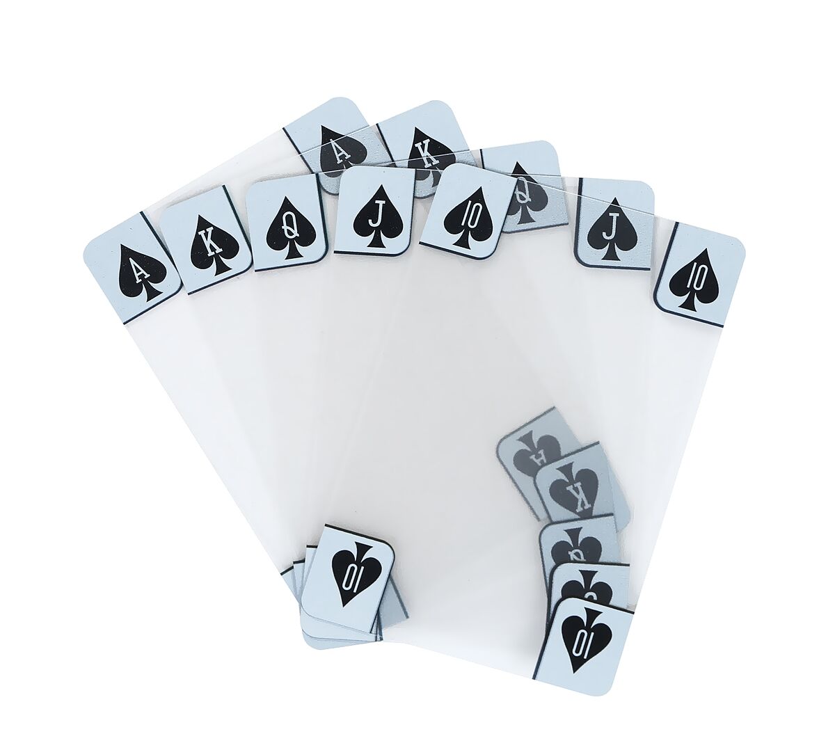 E7：透明 トランプ スケルトン カード いつものゲームも違う雰囲気に