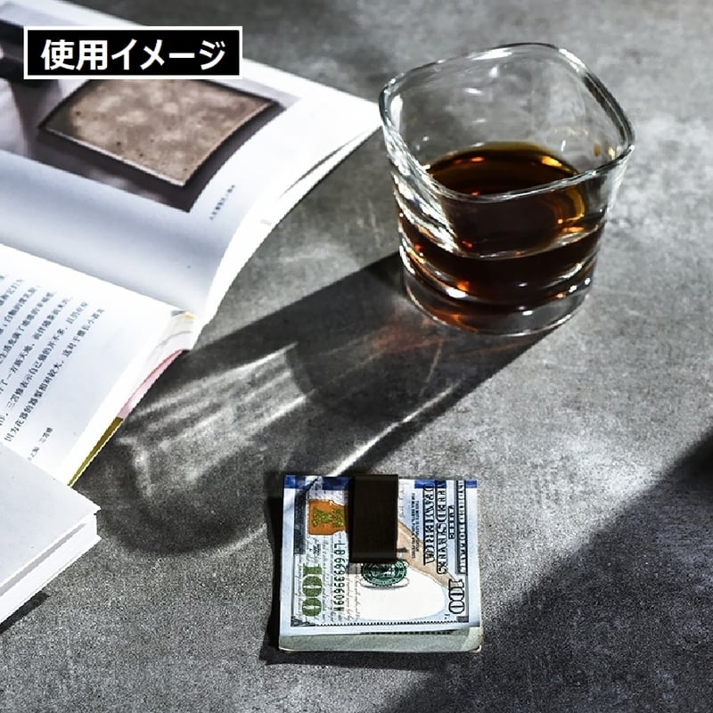 J8：マネークリップ スタイリッシュ カード ホルダー クリップ