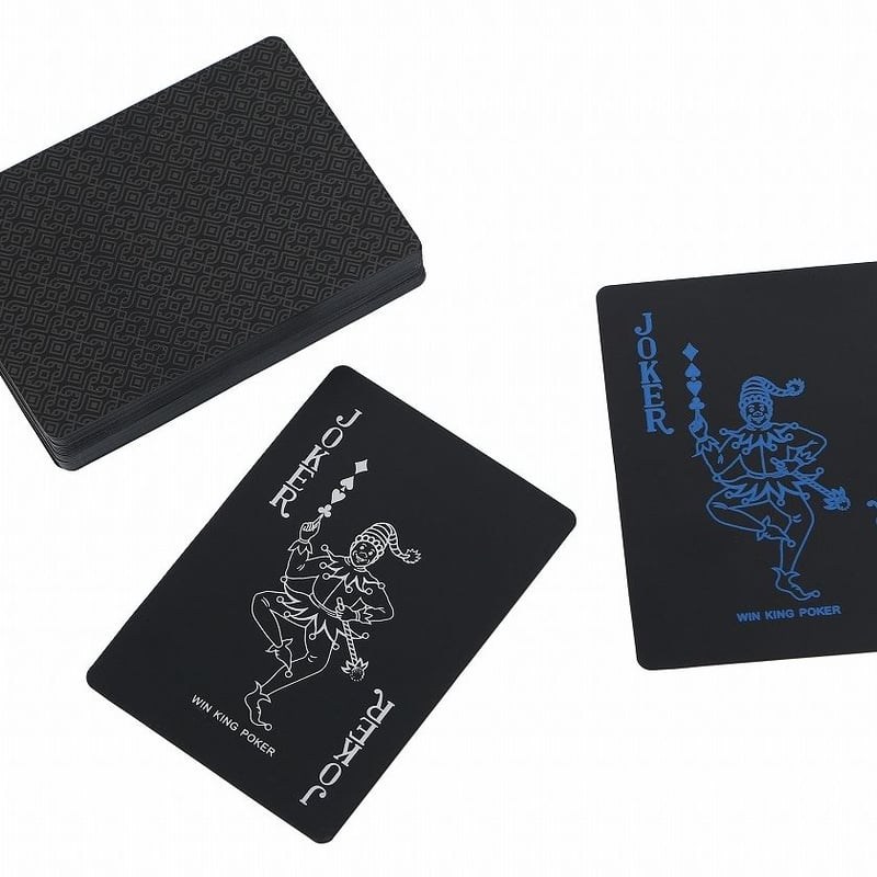 D4：ブラック 黒 トランプ カード いつものゲームもクールな雰囲気に