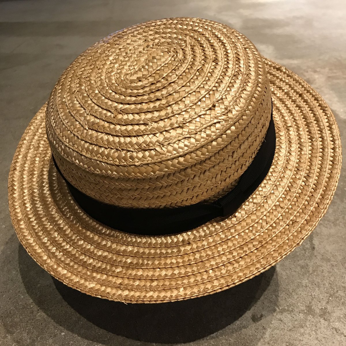 浅カンカンフラット ストローハット ナチュラルS004 | essence