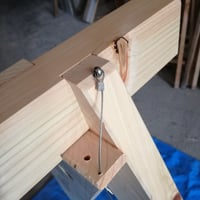 バイクスタンドオプション　バーピン留め加工