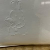 浮彫懐紙　ウサギ