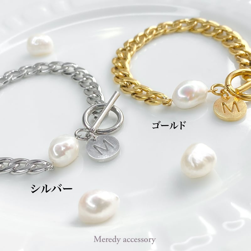 大粒パールブレスレット 母の日 ギフト 贈り物 スワロフスキー パール ブレスレット 8mm