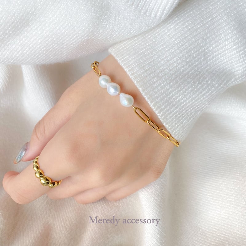 水濡れOK】drop ステンレスブレスレット | Meredy（旧ストア）