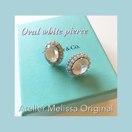 Oval white pierce