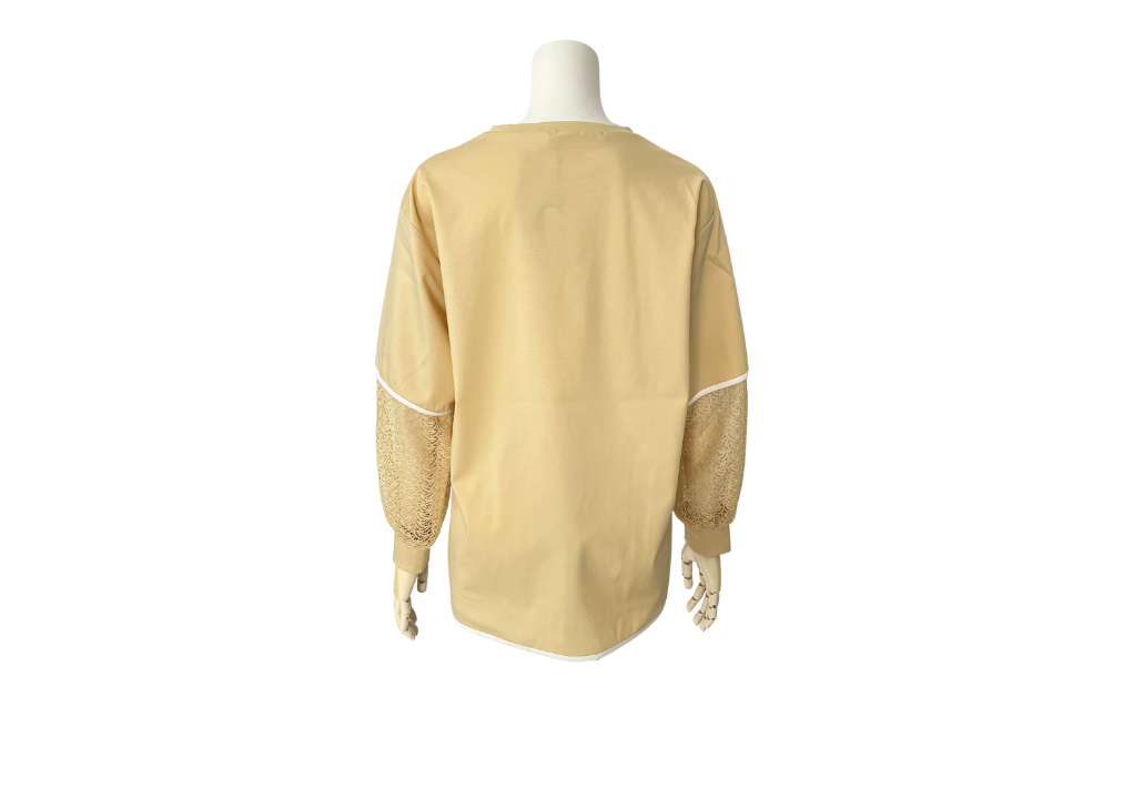 COEL レース切替ブルゾン seyto（セイト）の「See through lace gather blouson