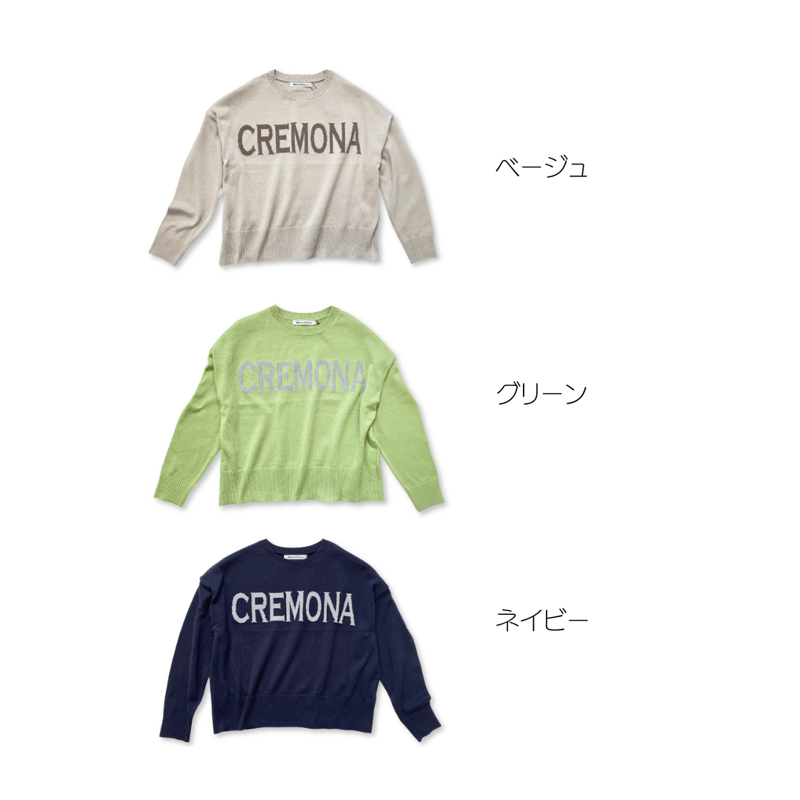 ロゴニット / クルーネック / ハイゲージ【No.6500】 | Maglia