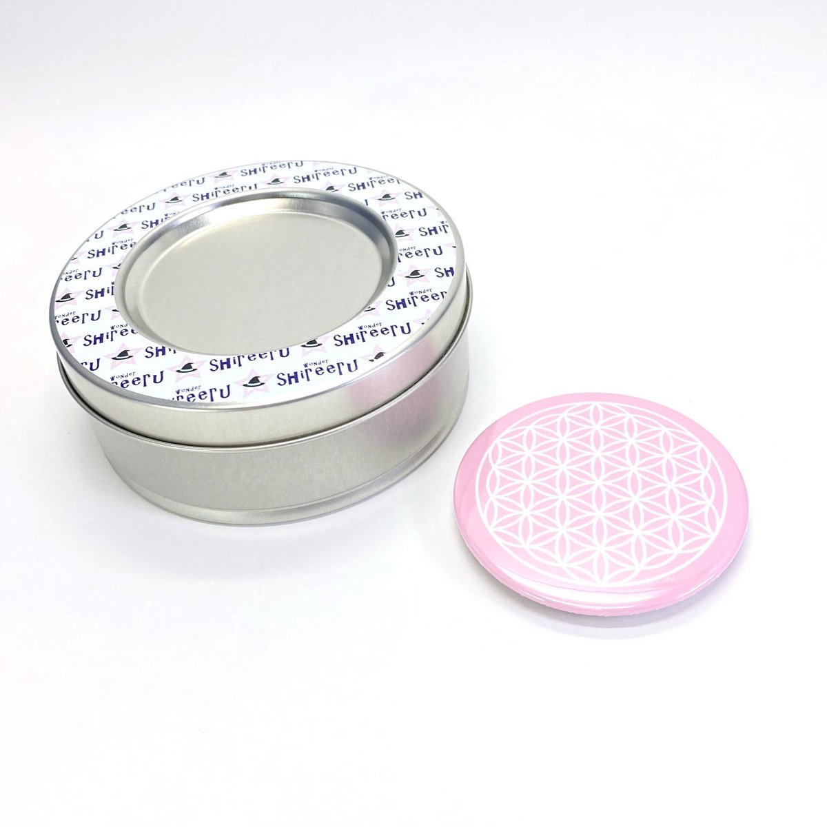 フラワーオブライフマグネット缶ケース（ PINK） | ワンダーシレール
