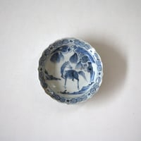 mf508⑧『呉須 麦わら 沓形 猪口』＊　/骨董品 古美術 アンティーク mf508⑧『呉須 麦わら 沓形 猪口』＊ /骨董品 古美術 アンティーク