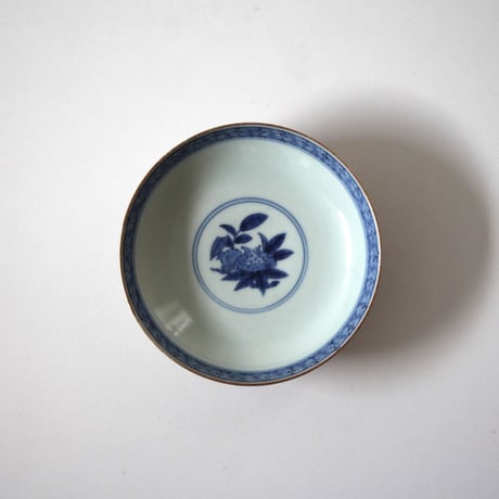 【十二支と宝珠】古伊万里色絵龍鳳凰柘榴文蓋物 d16.1cm　Imari Polychrome Covered Bowl, Design of Dragon and Phoenix　18th C