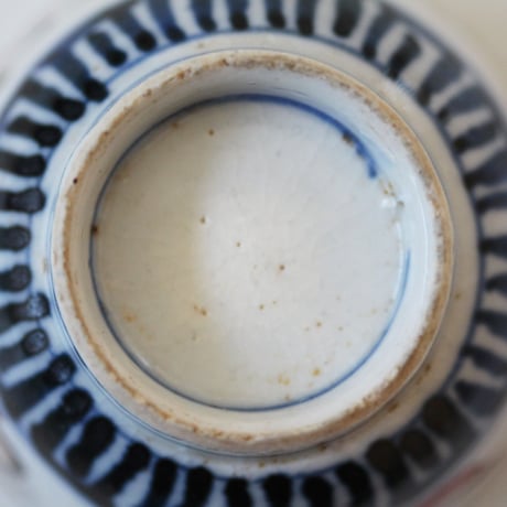 【十二支と宝珠】伊万里色絵宝珠久寿玉文輪花小猪口（その３）d5.7cm　Imari Polychrome Small Cup, Design of Kusudama　19th C