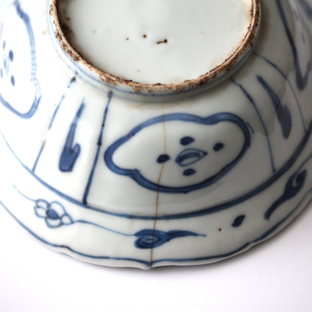 中国明時代　古染付兜鉢　口径約21.5㎝　東Y7-1202☆2Fタサオ 中国明時代 古染付兜鉢 口径約21.5㎝ 東Y7-1202☆2Fタサオ - メルカリ