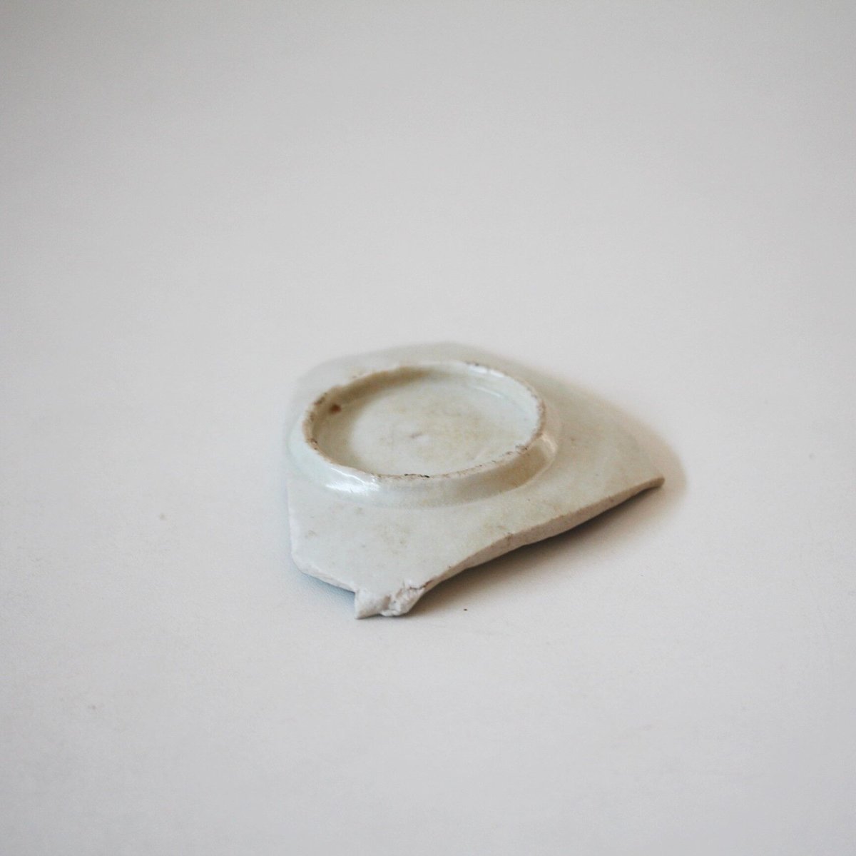 「初期伊万里」鶴文陶片 初期伊万里」鶴文陶片