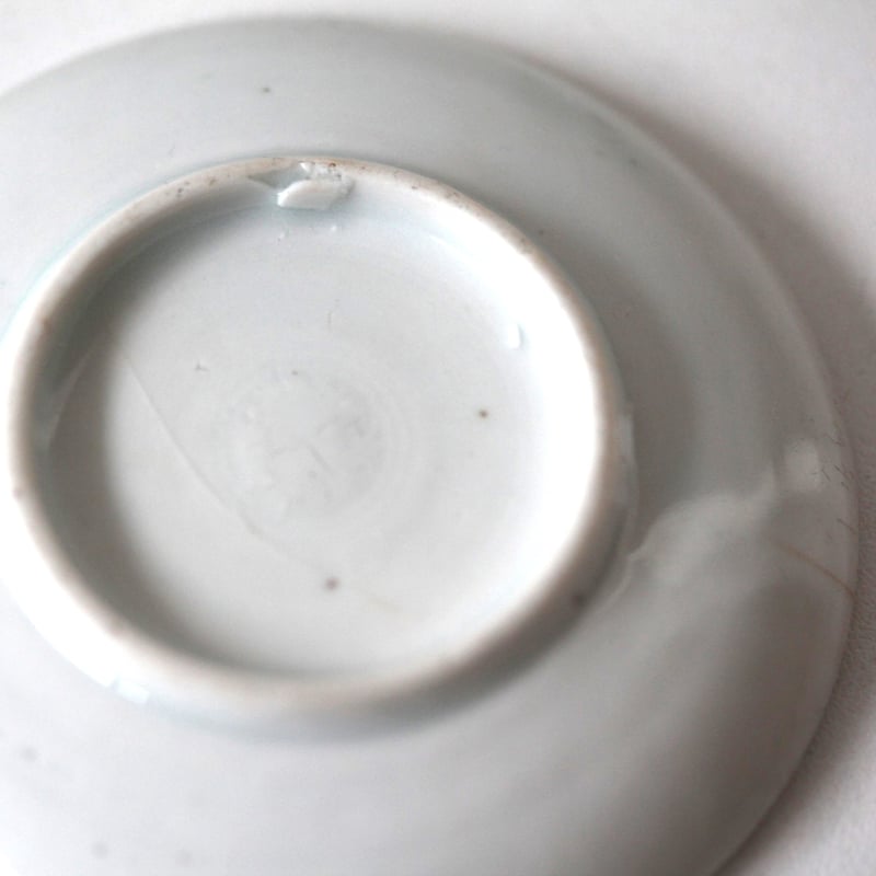 古伊万里 数と骨董】古伊万里染付大黒文豆皿 d8.1cm Imari Blue and White