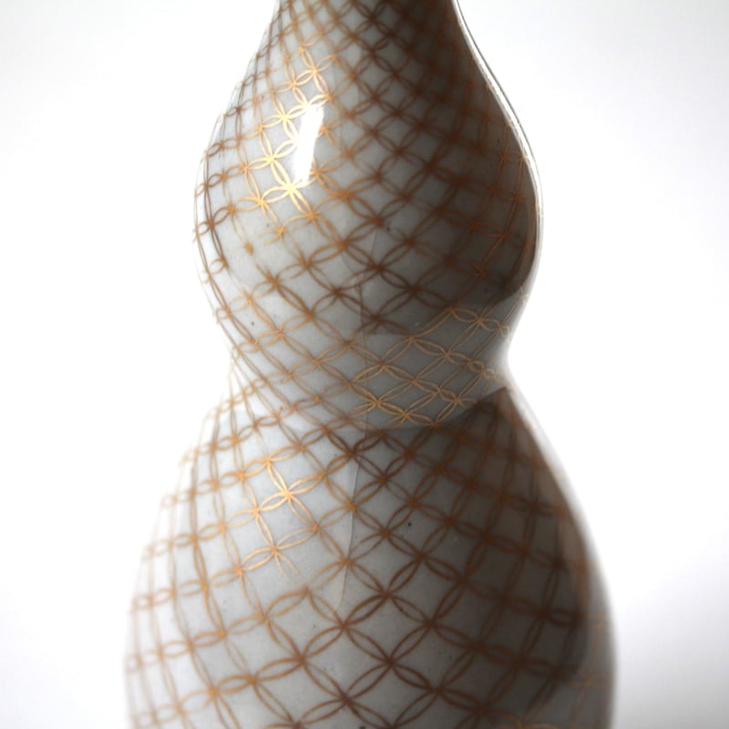 マイセン　アップリケ　金彩花文ボウル　幅約23.5㎝　東Y7-0716⭐︎1F 瓢箪から駒】九谷金彩七宝繋文瓢形瓶 h27.8cm Kutani Gourd Shaped