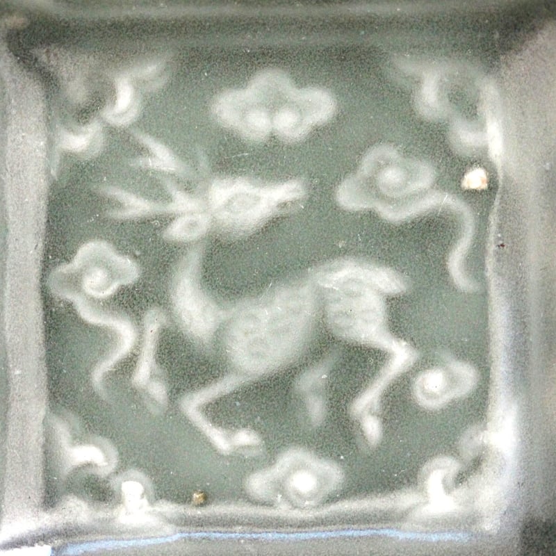 江戸後期　三田青磁　中皿2枚　直径19.3㎝ 東さ7-0202① 三田青磁 銚子 | とみや