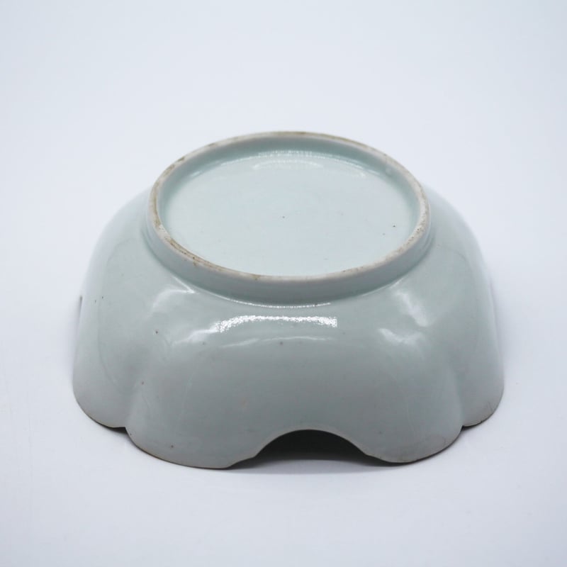 数と骨董】古伊万里染付双馬文四方皿（その2）d14.2cm Imari Blue and