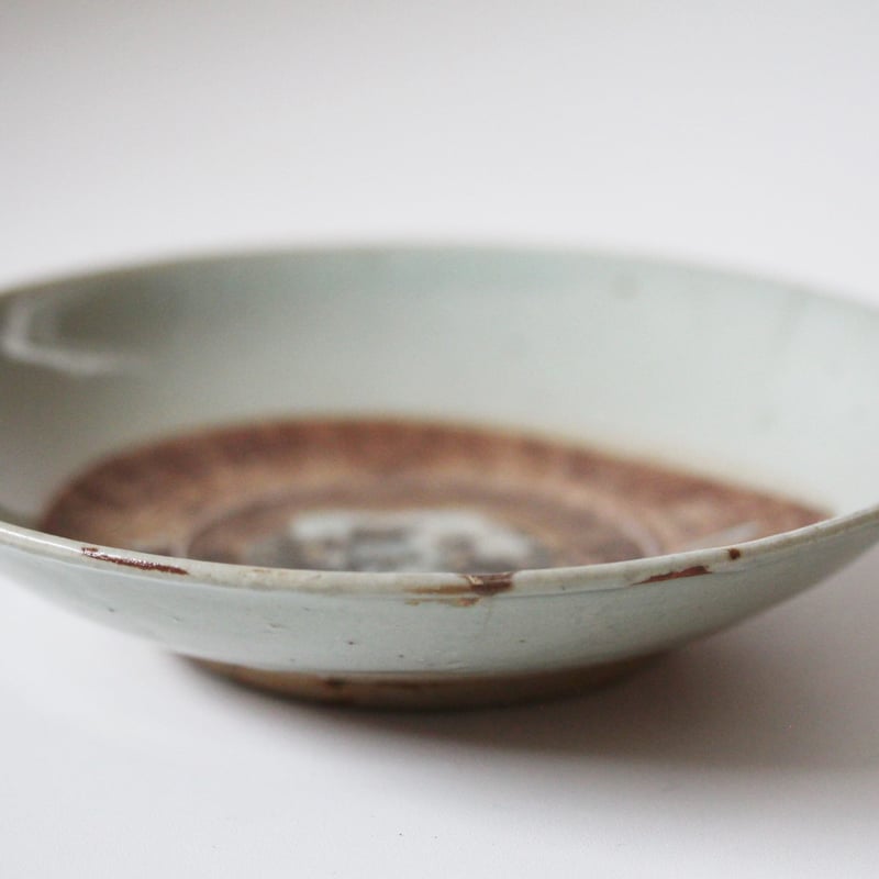 古染　兎　ウサギ　変わり皿　中国美術　骨董　口紅　変形皿　古美術　染付 飾皿 古染 兎 ウサギ 変わり皿 中国美術 骨董 口紅 変形皿 古美術 染付