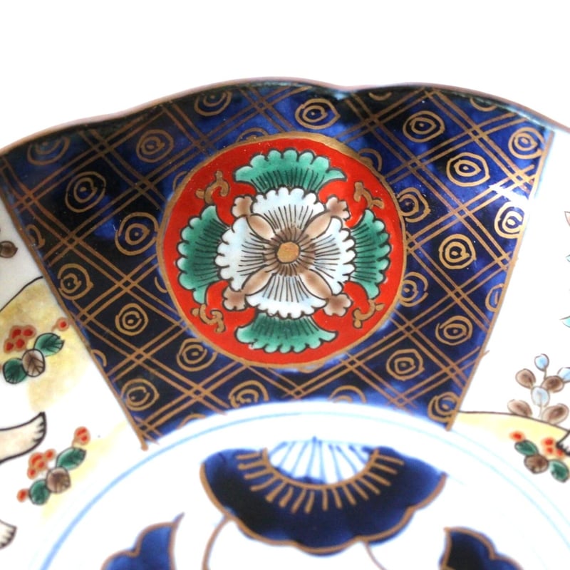 伊万里　色絵　輪花鉢　MA278 伊万里 色絵 輪花鉢 MA278 伊万里 色絵 輪花鉢 MA278