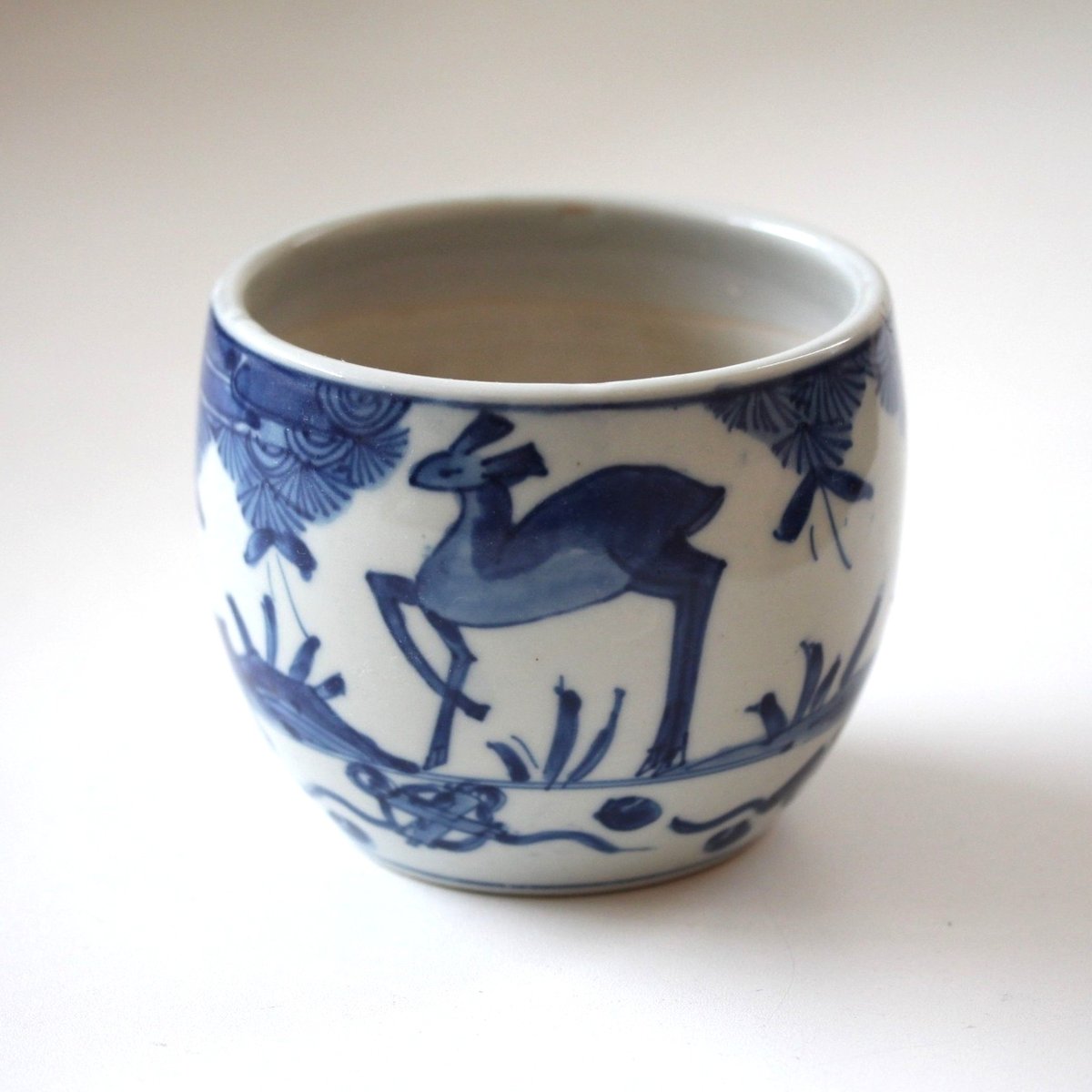 中国 染付笠形碗　f2250406 中国明時代 古染付皿2枚 直径14.5/20.7㎝ 東さ6-0913③ - メルカリ