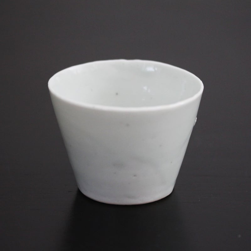 数と骨董】 古伊万里白磁そば猪口 d7.1cm Imari White Porcelain