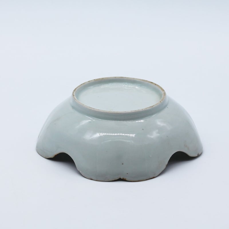 数と骨董】古伊万里染付双馬文四方皿（その3）d14.2cm Imari Blue and