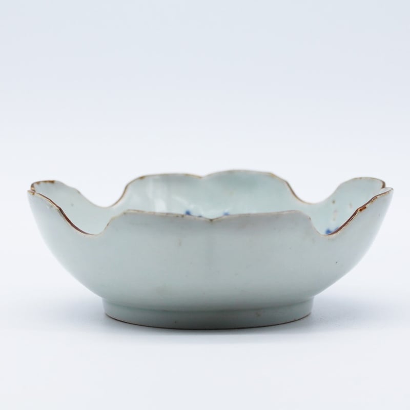 数と骨董】古伊万里染付双馬文四方皿（その3）d14.2cm Imari Blue and