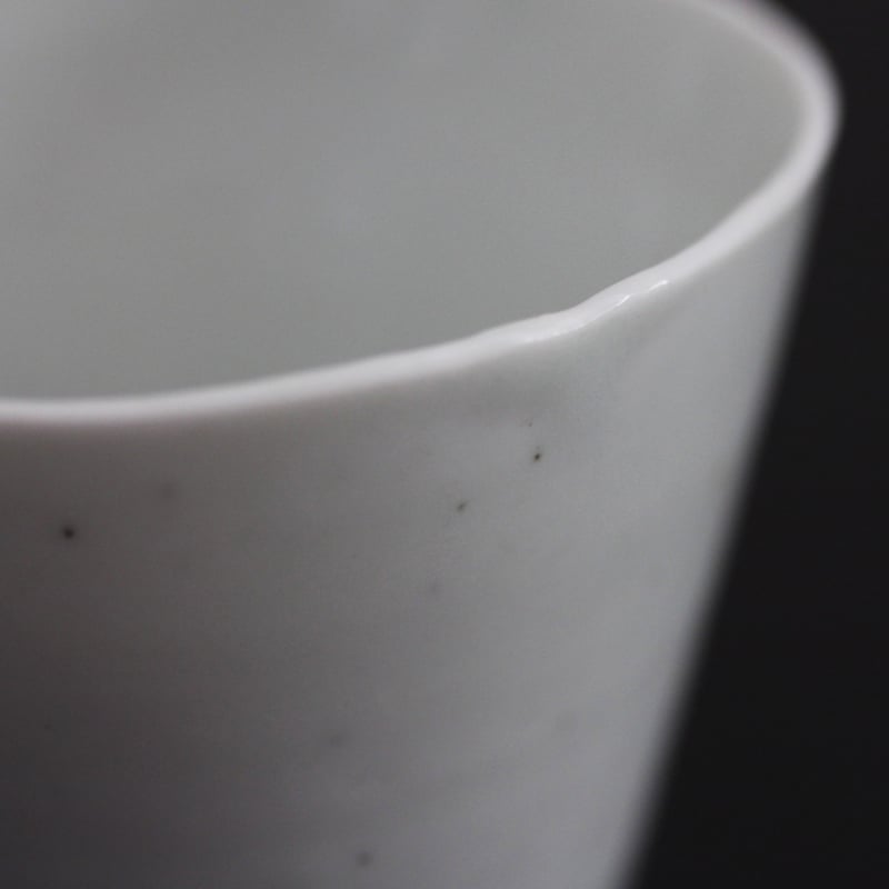 数と骨董】 古伊万里白磁そば猪口 d7.1cm Imari White Porcelain